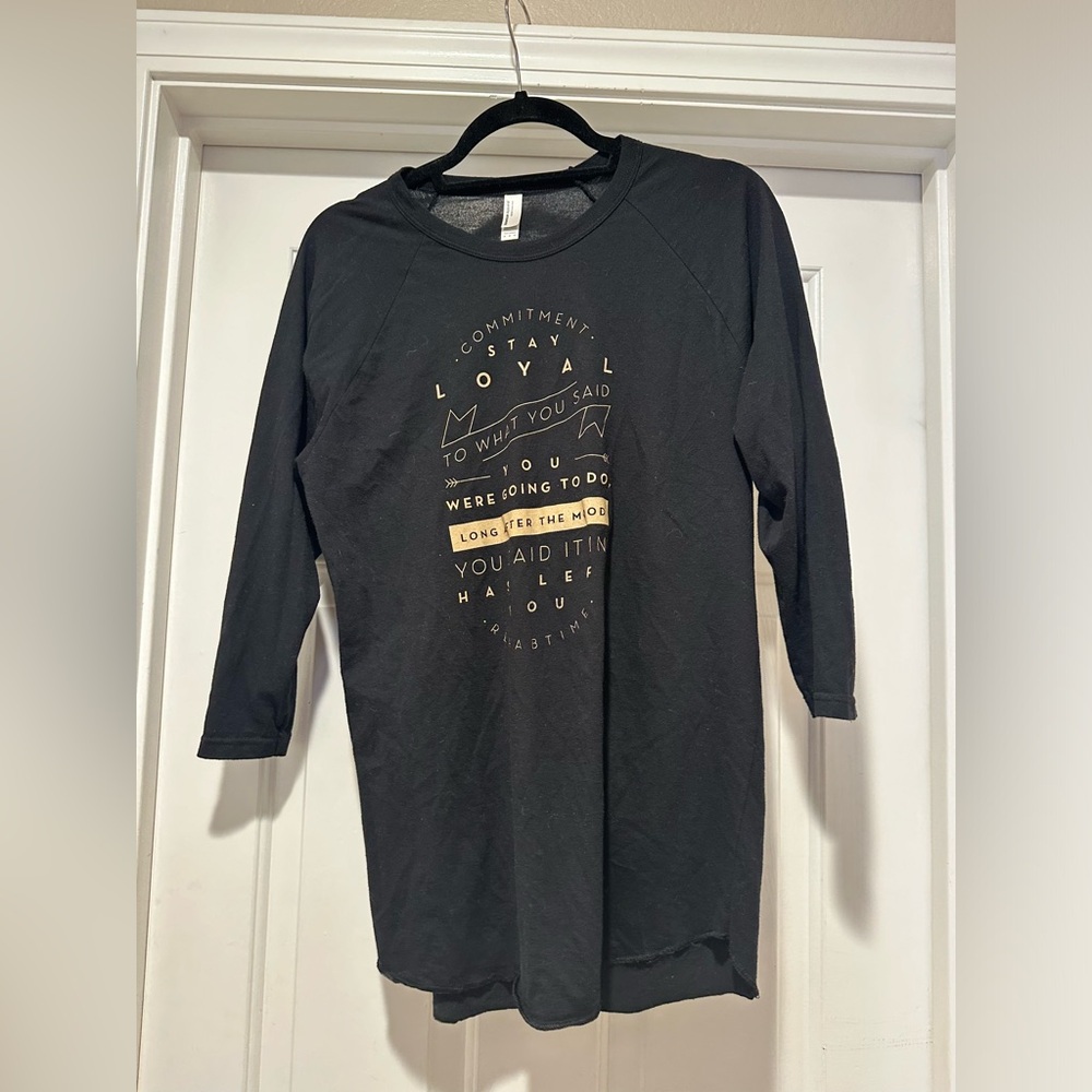 Black Shirt with Graphic Print Rehabtime brand